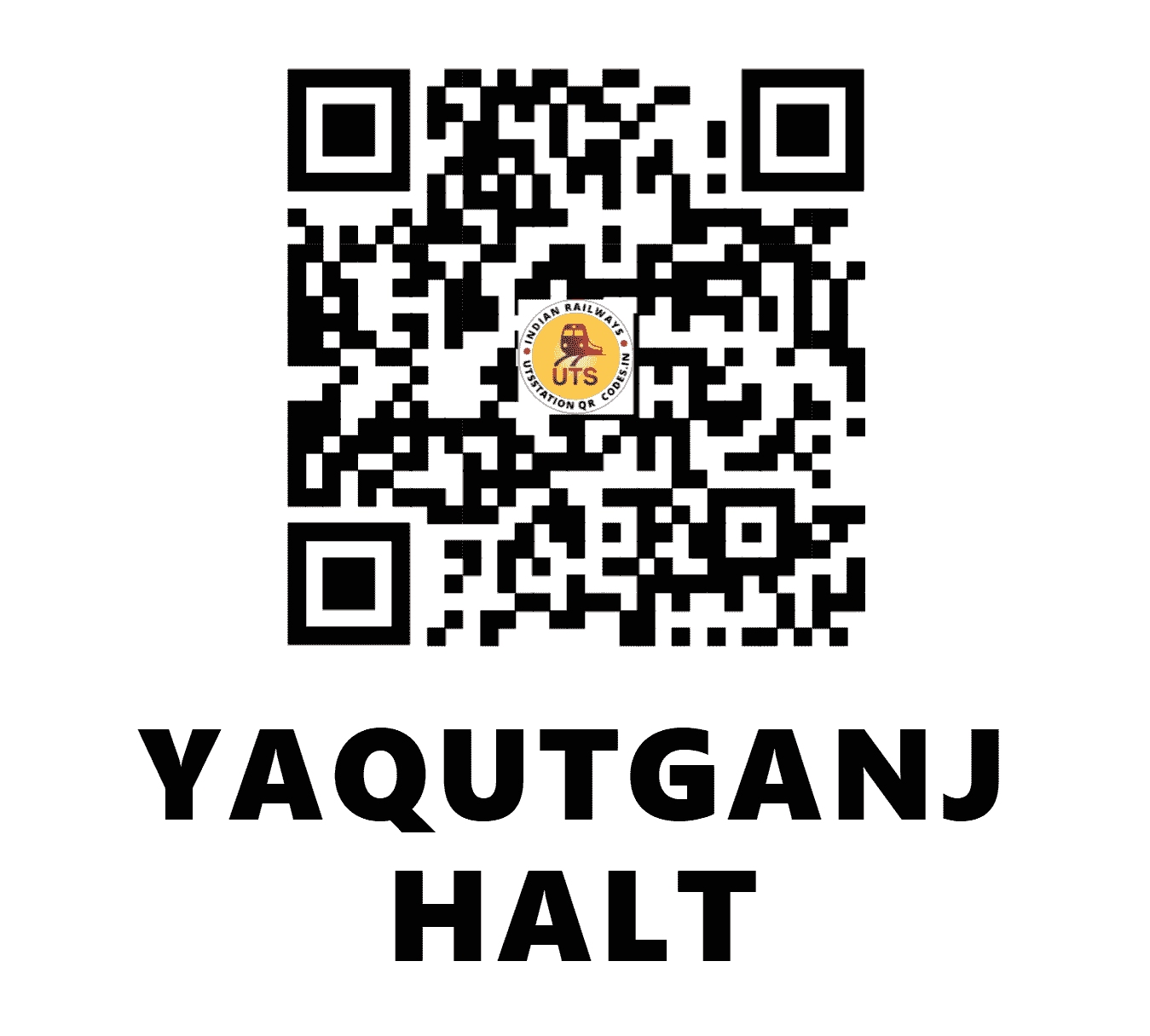 UTS QR Code for YAQUTGANJ HALT - YAG (NE - UTTAR PRADESH)